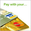 Pay with your Visa or Master Card